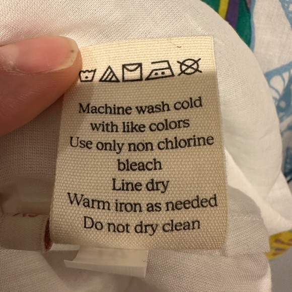 Banjanan Maxi Dress Women's Folk Floral Sky Bird Print Long Sleeve V Neck XS - Picture 8 of 10